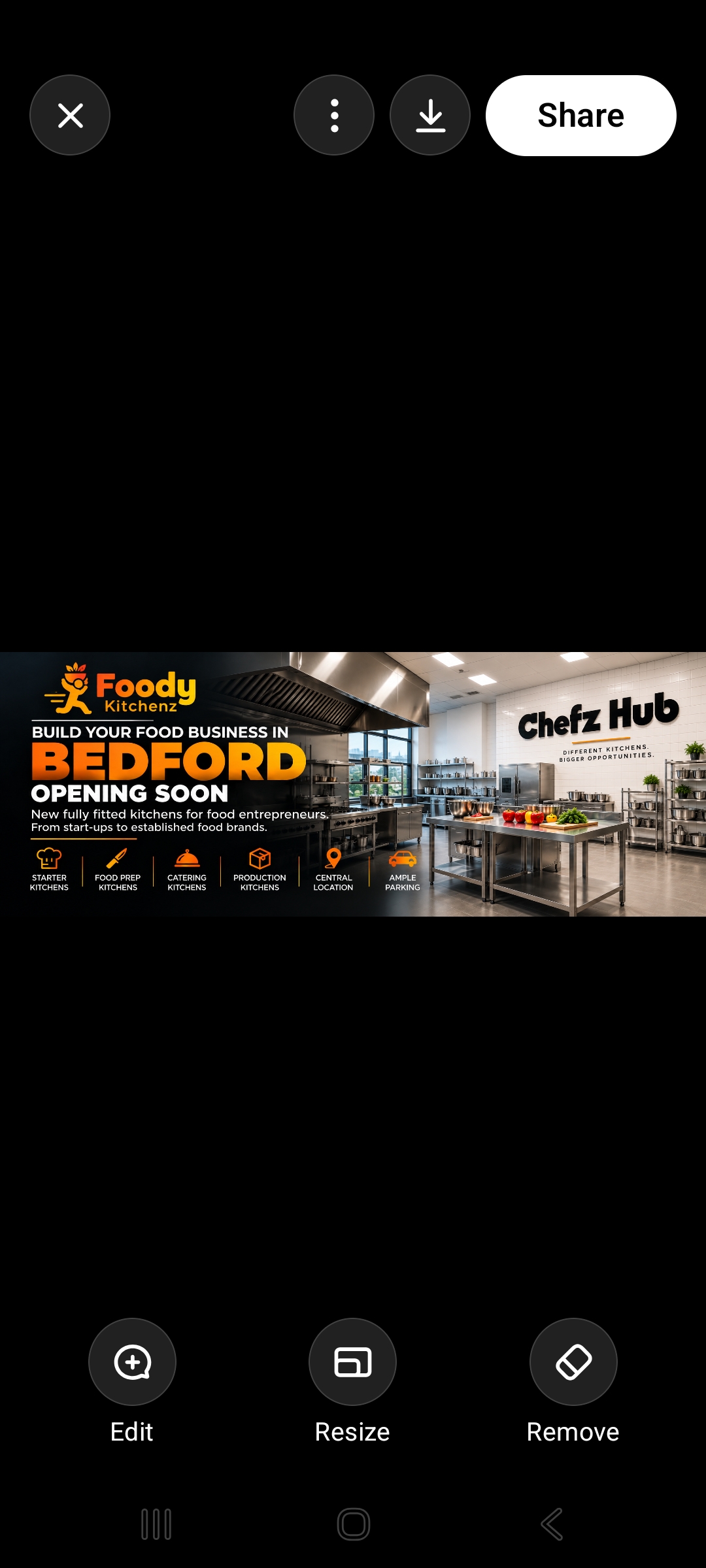 Foody Kitchenz Bedford opening soon commercial kitchens banner