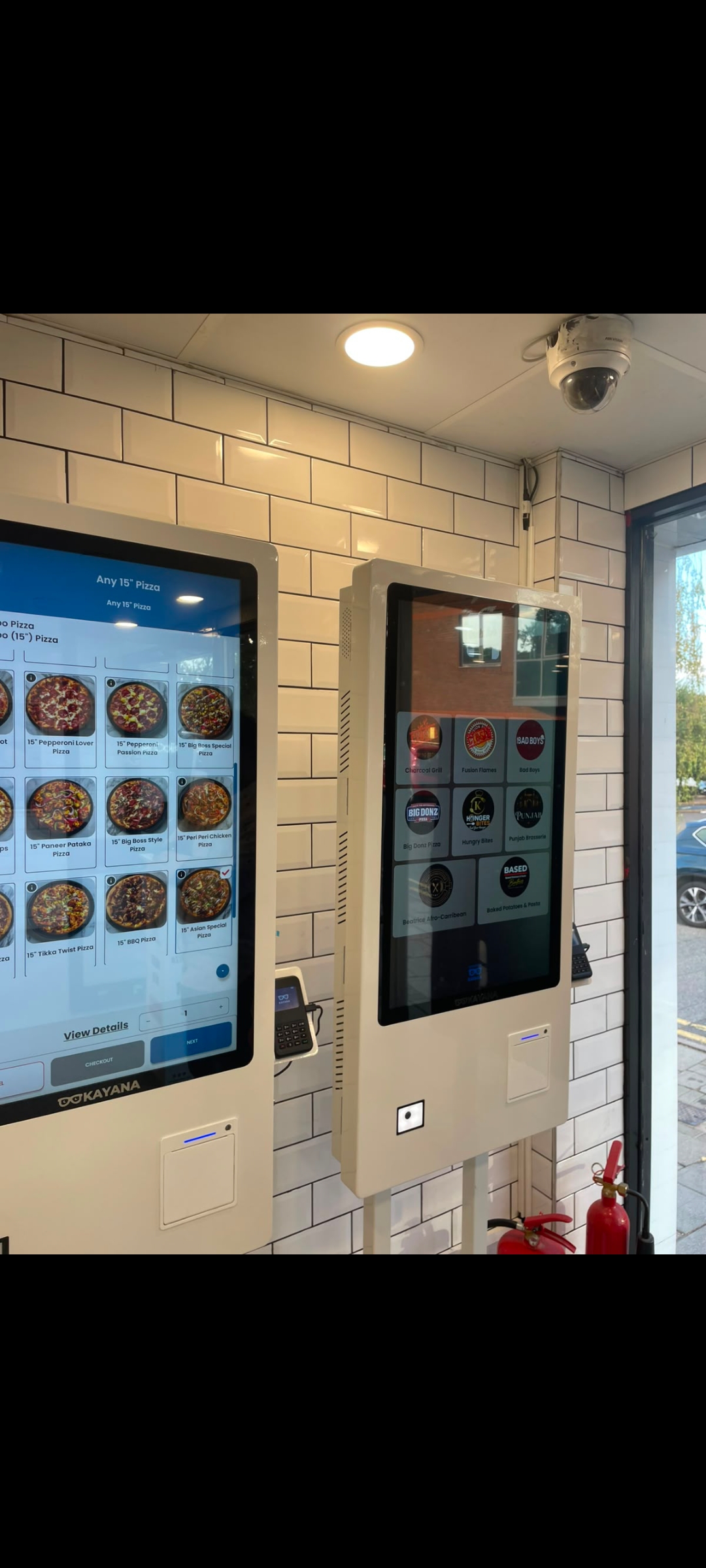 Foody Kitchenz self-order kiosks for customer ordering